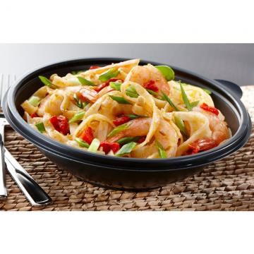 FASTPAC 32OZ BLACK ROUND BOWL